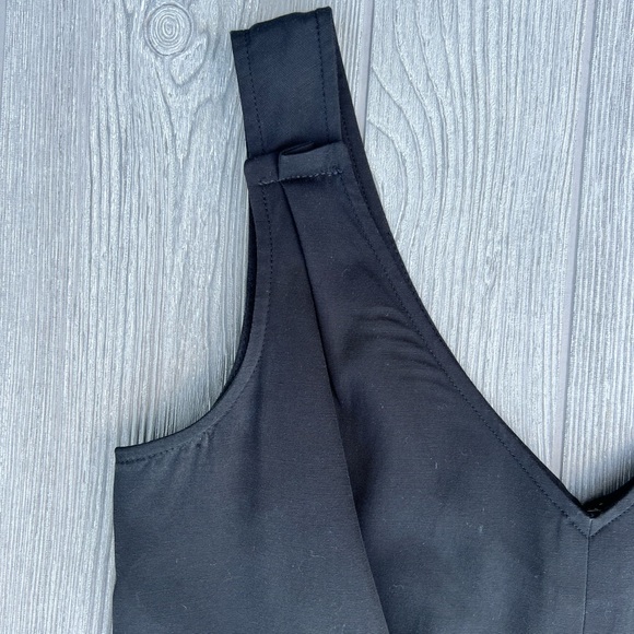 Talbots Sleeveless Knee Length Black Dress Style Tres Jolie Size 8 - Picture 4 of 8